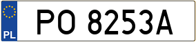 Truck License Plate